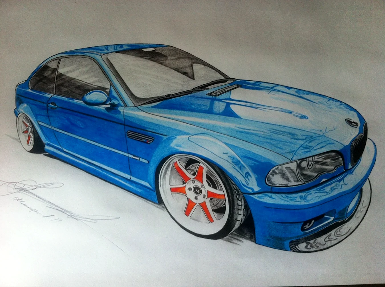 BMW e46 рисунок