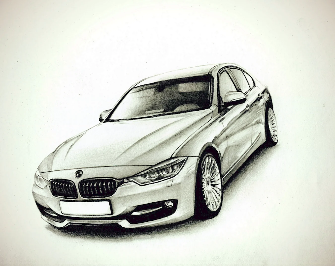 BMW f30 drawing. Для срисовки