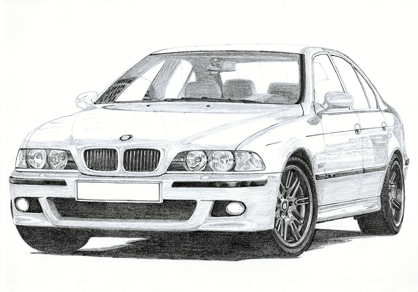 BMW m5 e39. Для срисовки