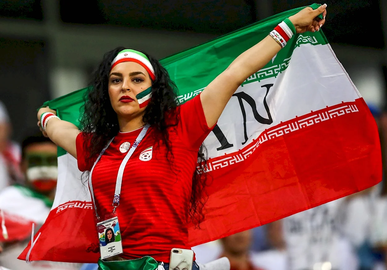 Болельщицы сборной Ирана 2018. Красивая девушка