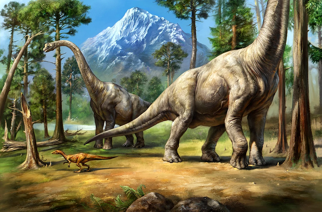 Брахилофозавр динозавр. Картинка