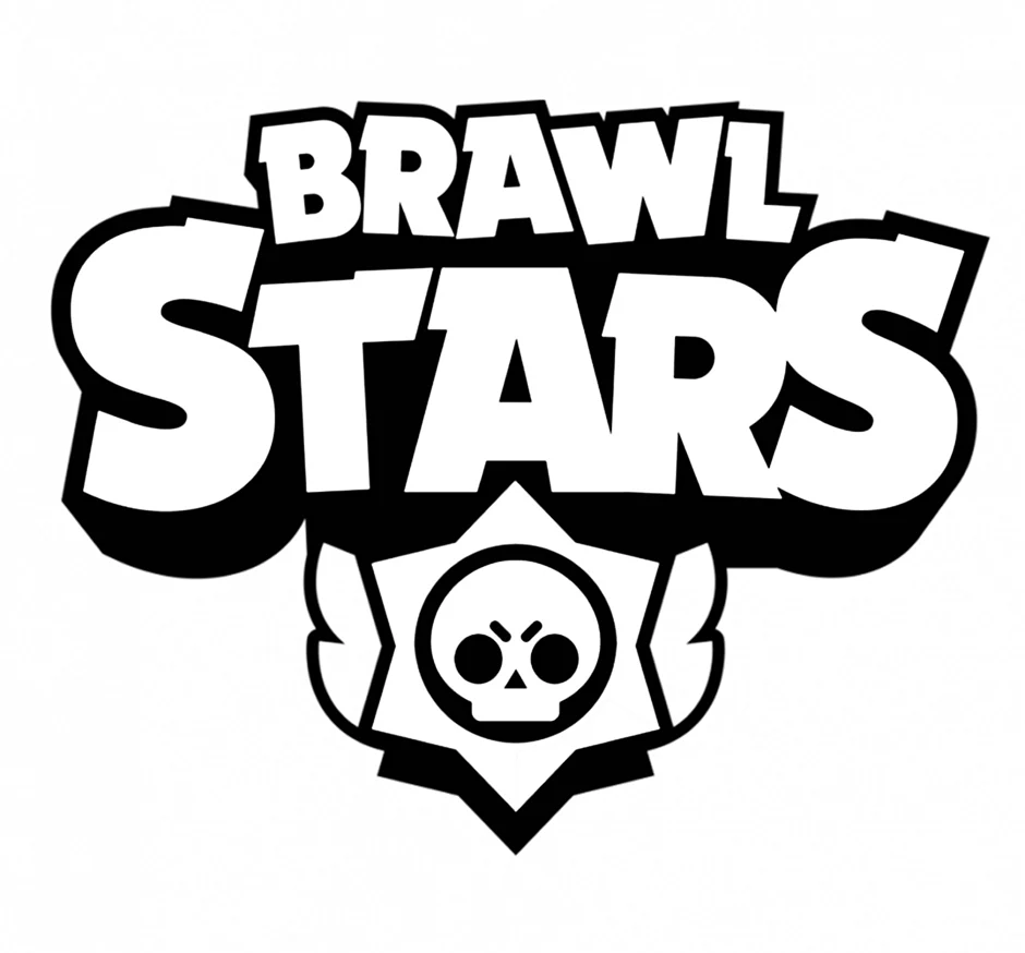 Brawl Stars логотип. Для срисовки