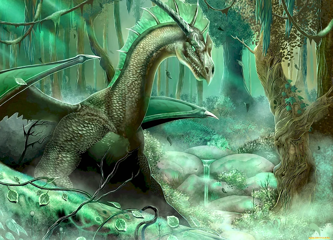 Брим зелёный дракон. Красивые картинки животных