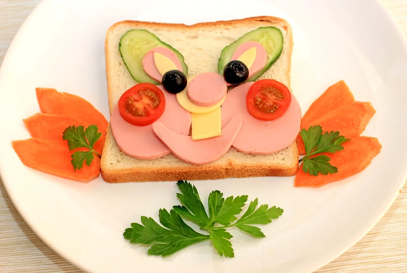 Бутерброды для детей. Картинка