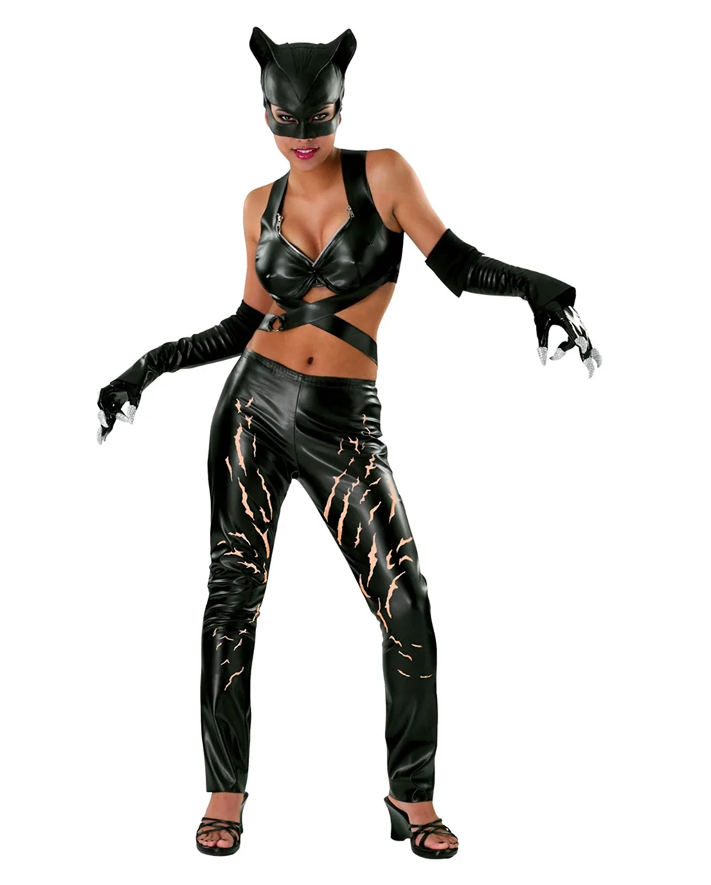 Catwoman костюм. Красивая девушка