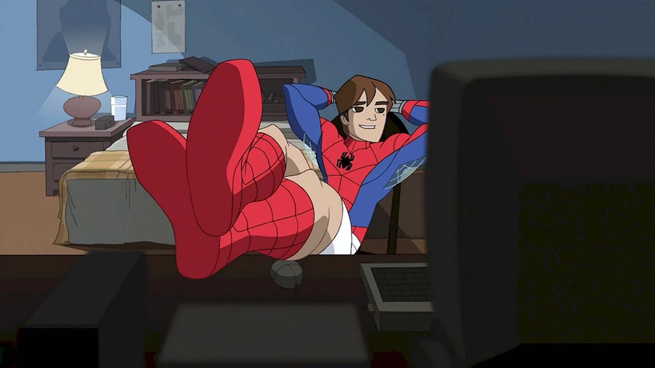 Человек паук 2008 года. Картинка из мультфильма