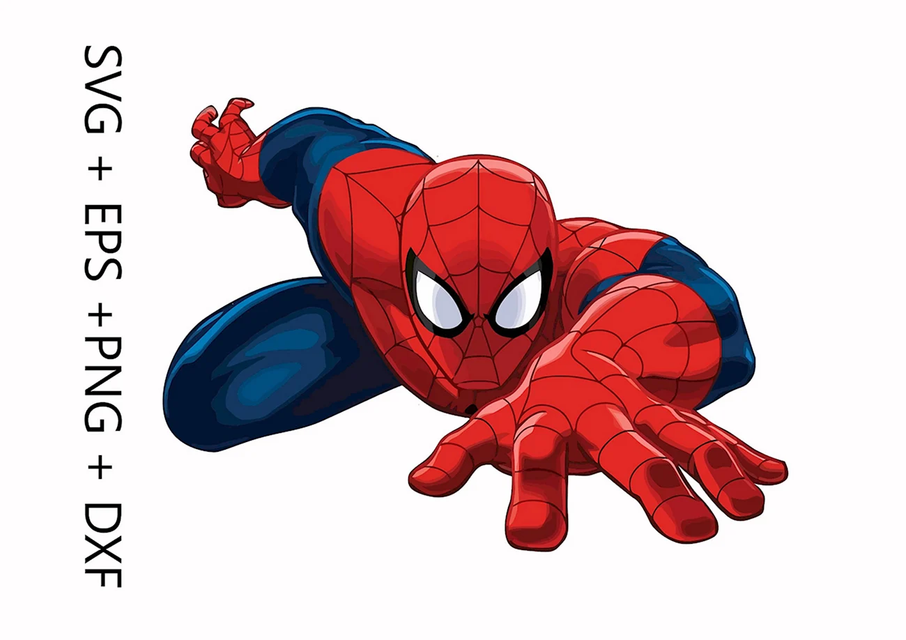Человек паук мультик. Картинка из мультфильма
