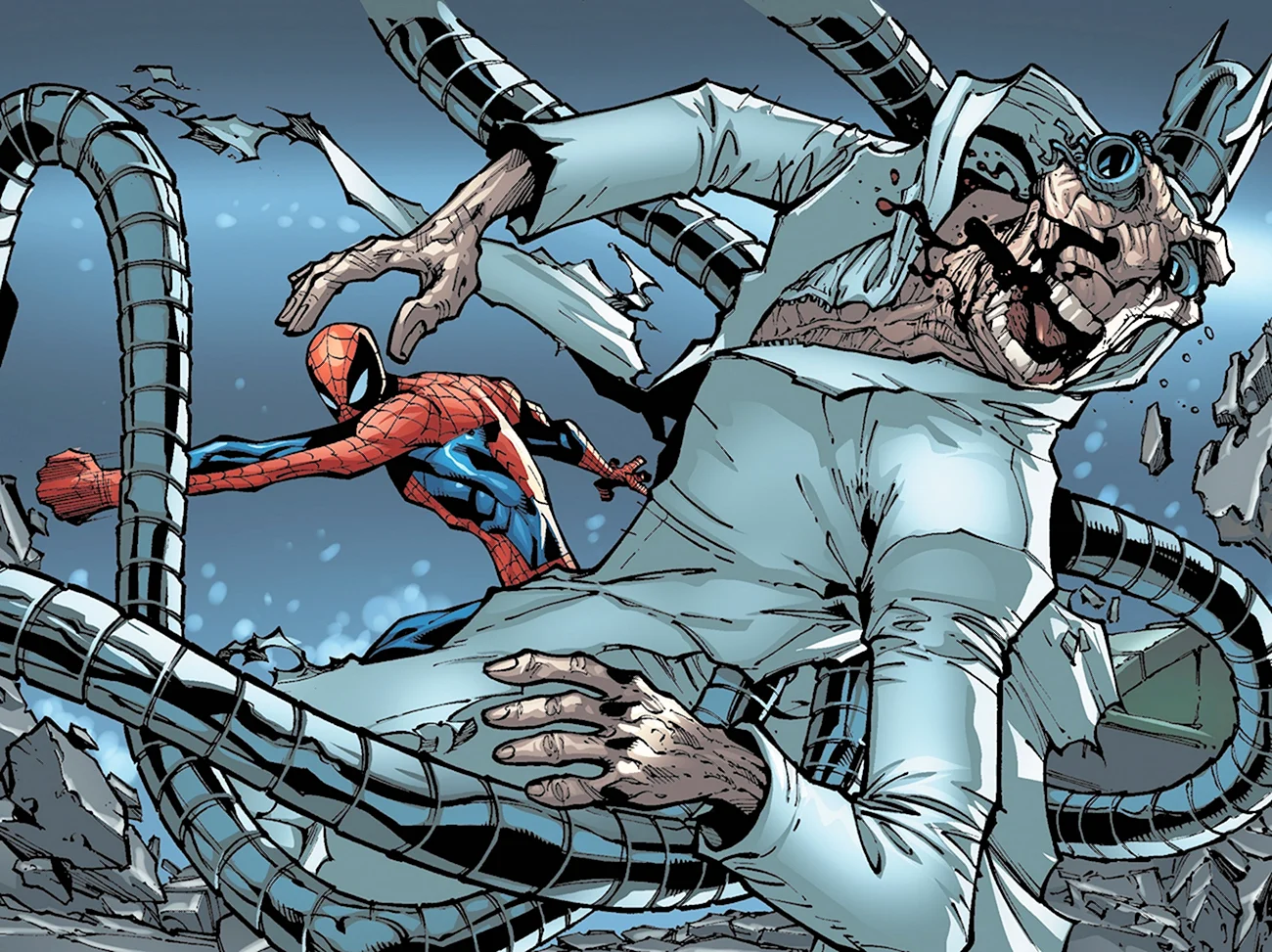 Человек-паук ОКТО Октавиус. Картинка из мультфильма