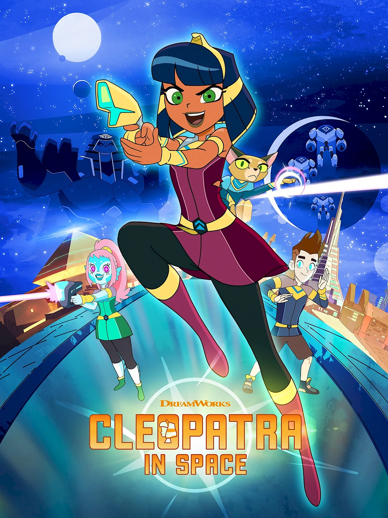 Cleopatra in Space мультсериал. Картинка из мультфильма