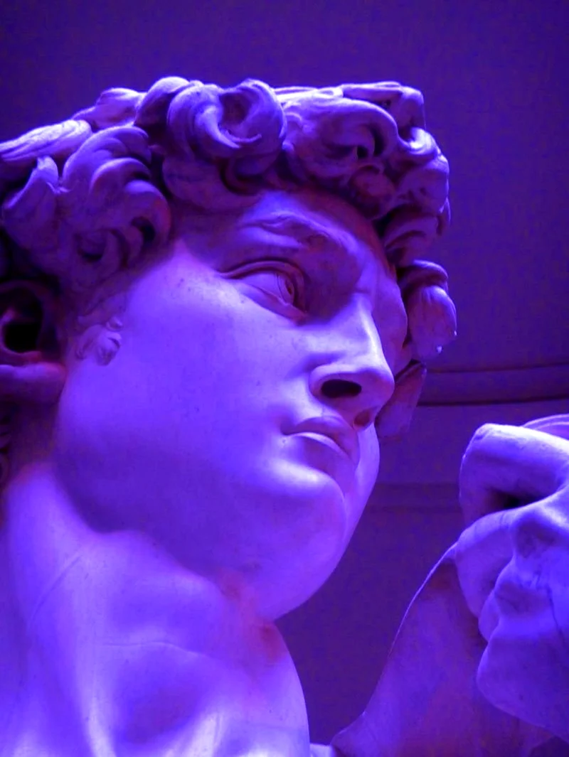 Давид Микеланджело vaporwave. Красивая картинка