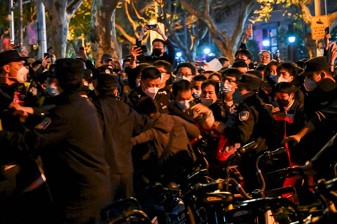 Демонстрации в Китае. Картинка