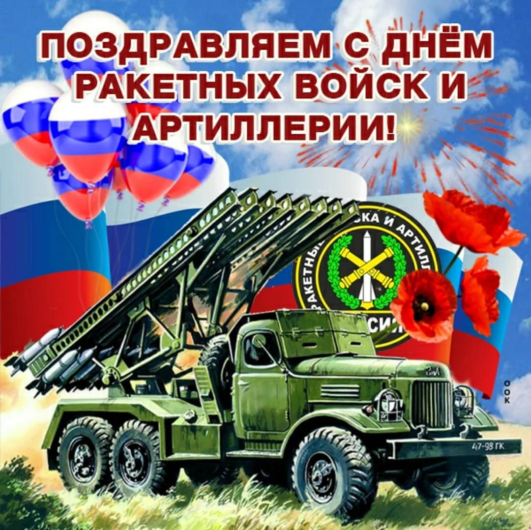 День артиллерии и ракетных войск России 2020. Поздравление
