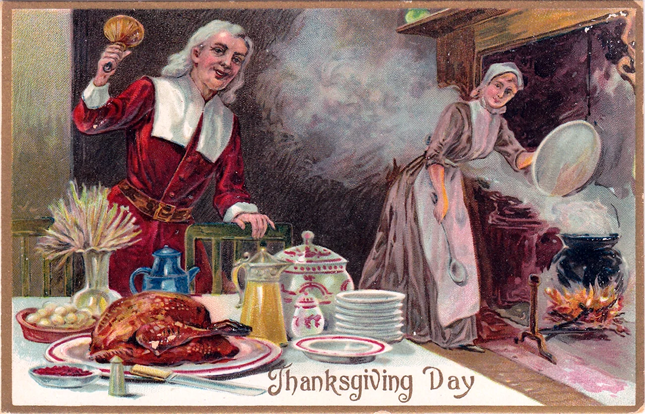 День Благодарения в США открытки. Поздравление