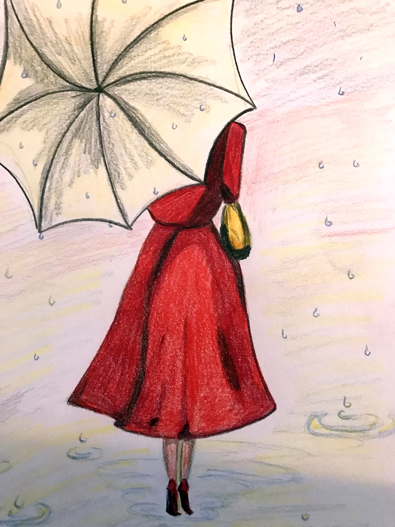 Девушка с зонтиком рисунок. Для срисовки
