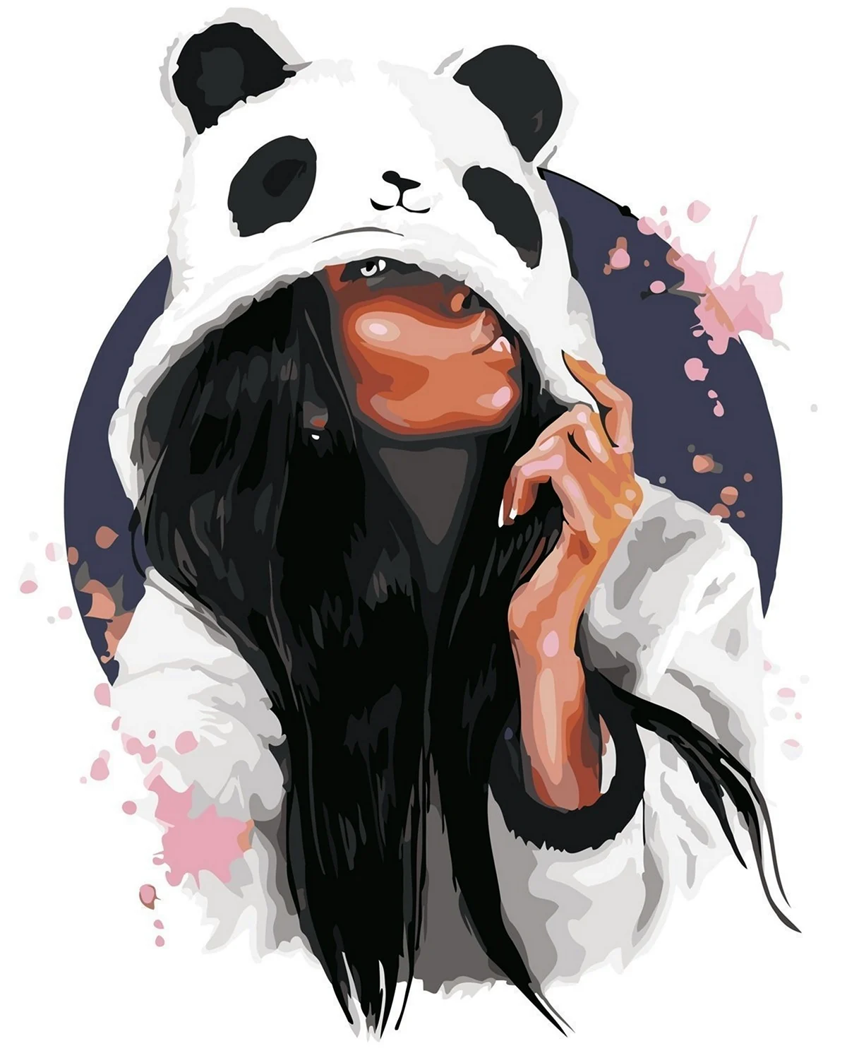 Девушка в костюме панды. Красивая картинка