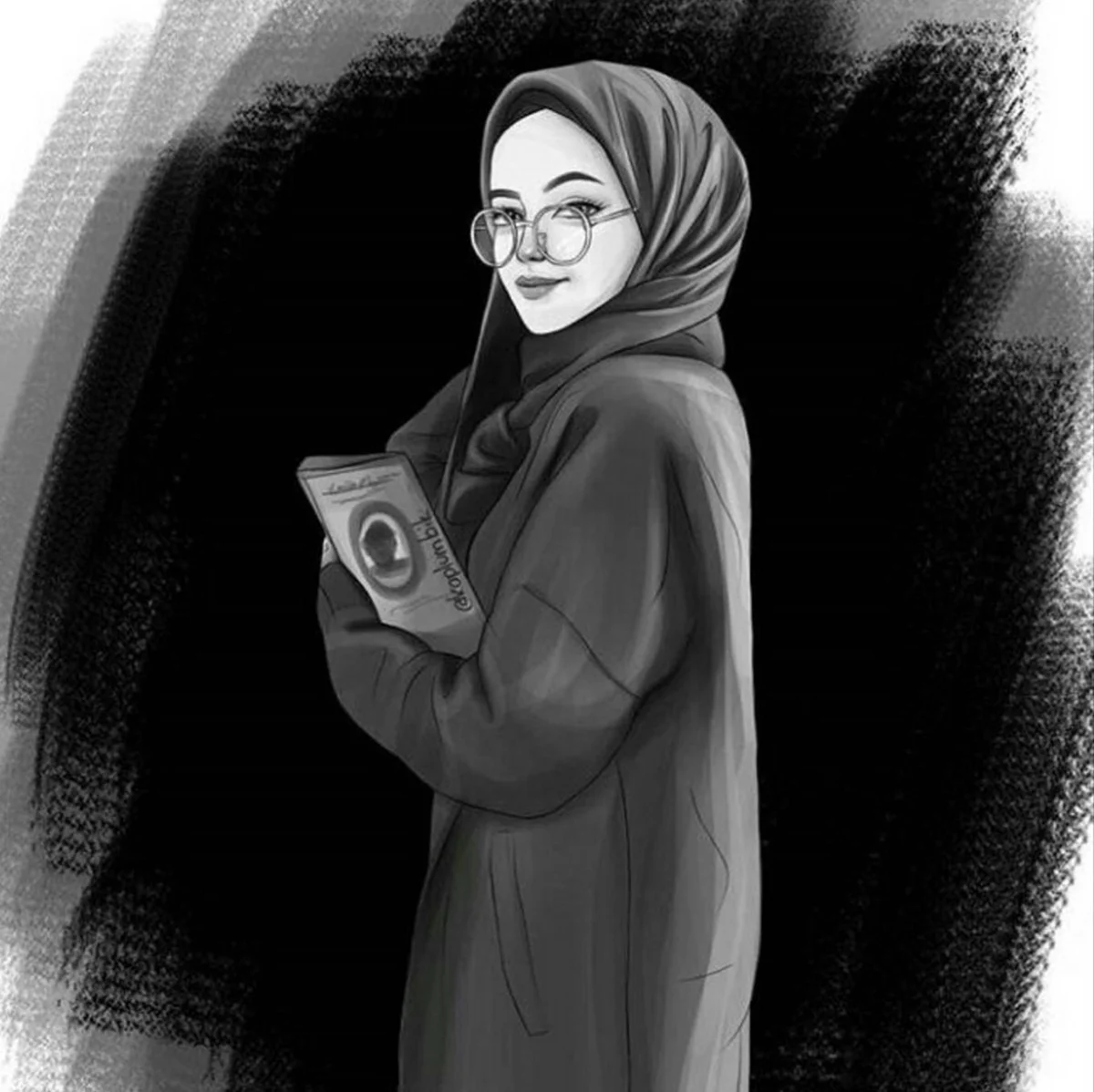 Девушки в хиджабе рисунок иллюстрация