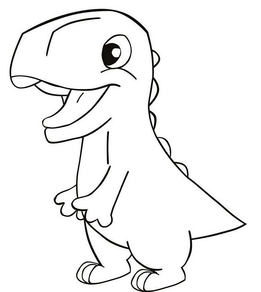 Динозавр рисунок. Для срисовки