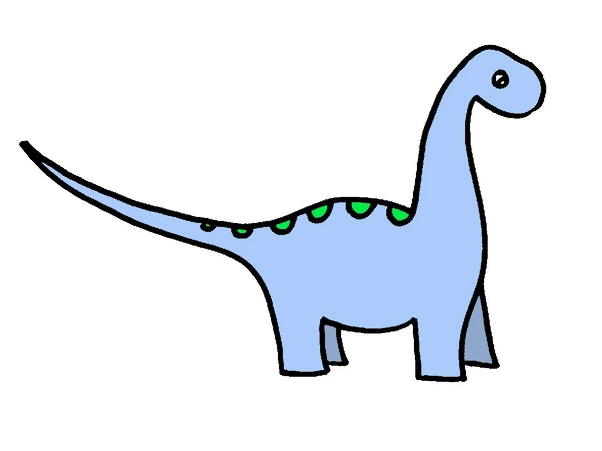 Динозавр рисунок для детей. Для срисовки