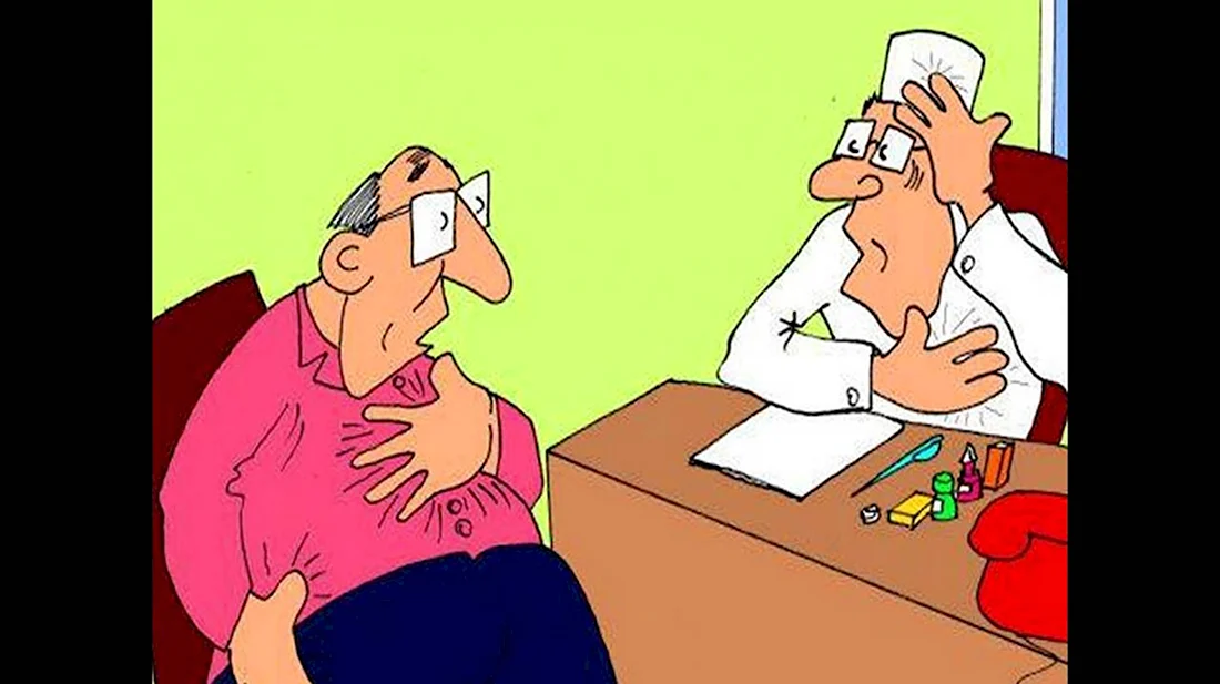 Доктор и пациент карикатура. Анекдот в картинке