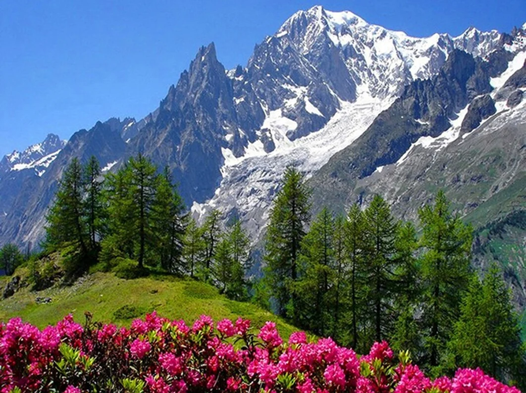 Долина Аоста Италия. Красивая картинка