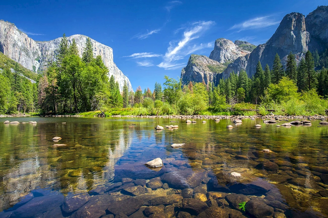 Долина Йосемити США. Красивая картинка
