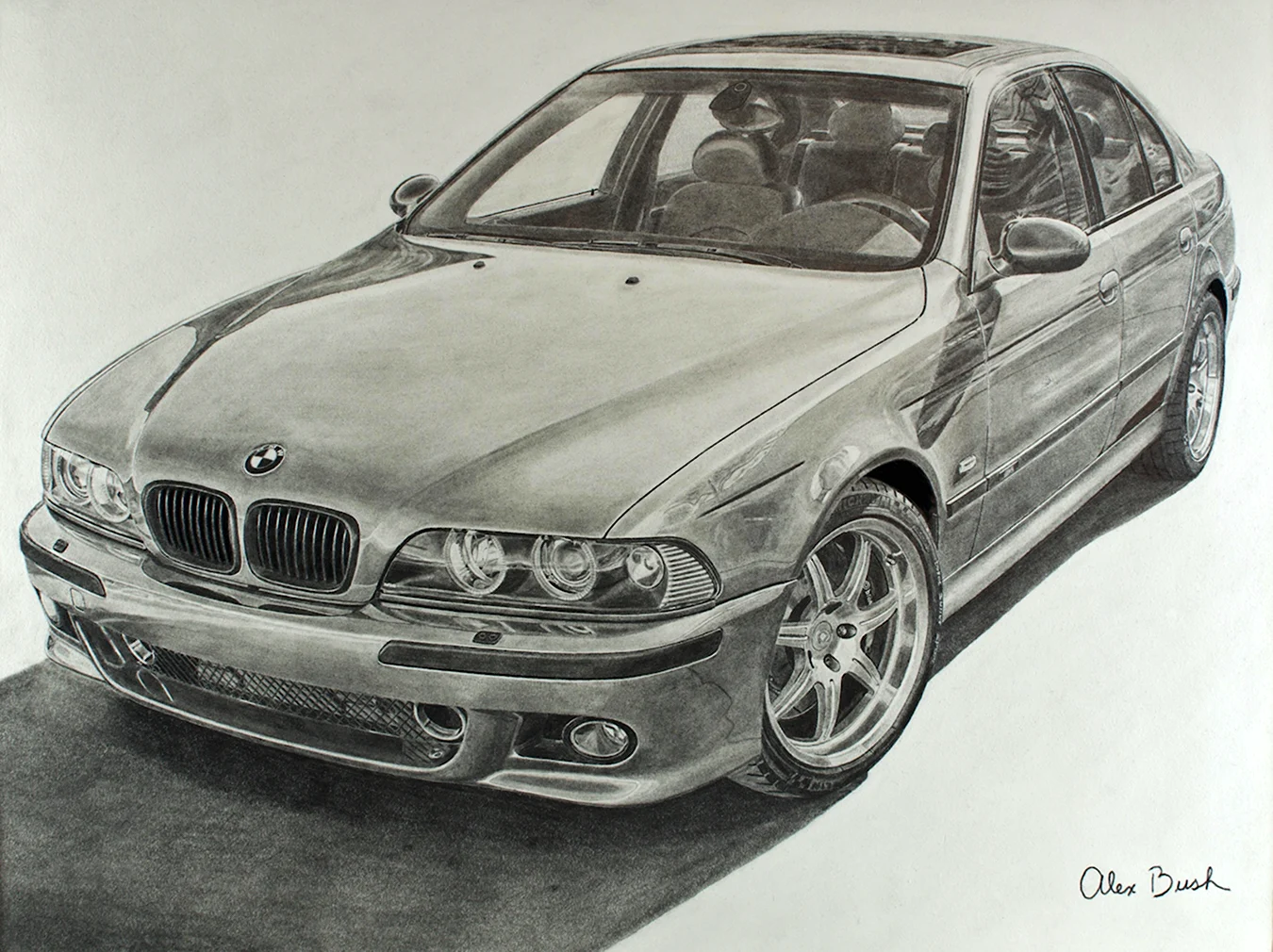Draw BMW e39. Для срисовки