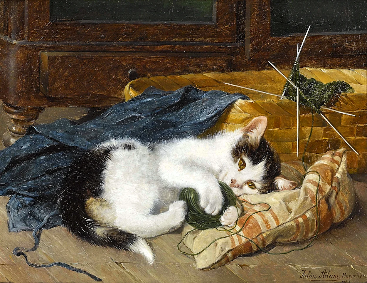 Джулиус адам 1852-1913. Красивое животное