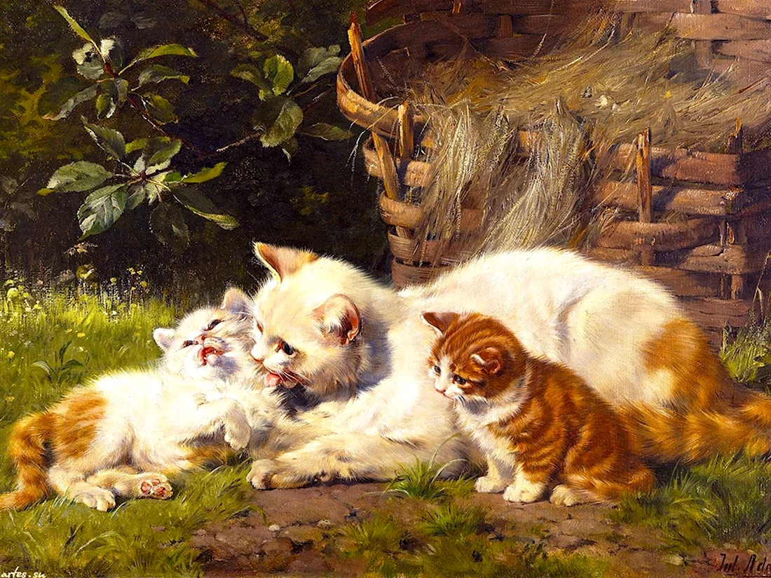 Джулиус адам 1852-1913. Красивые картинки животных
