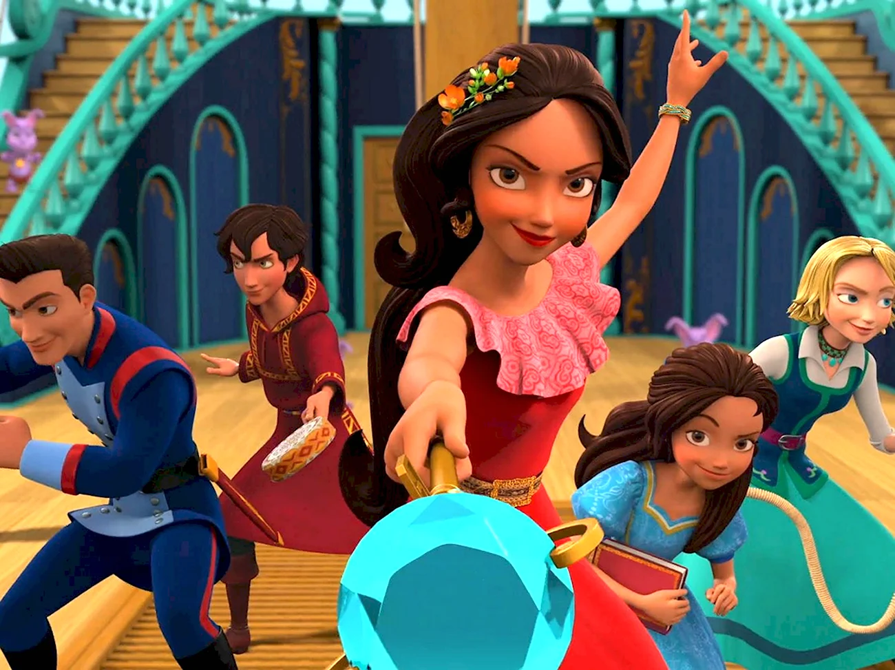 Елена принцесса Авалора и ее команда. Картинка из мультфильма