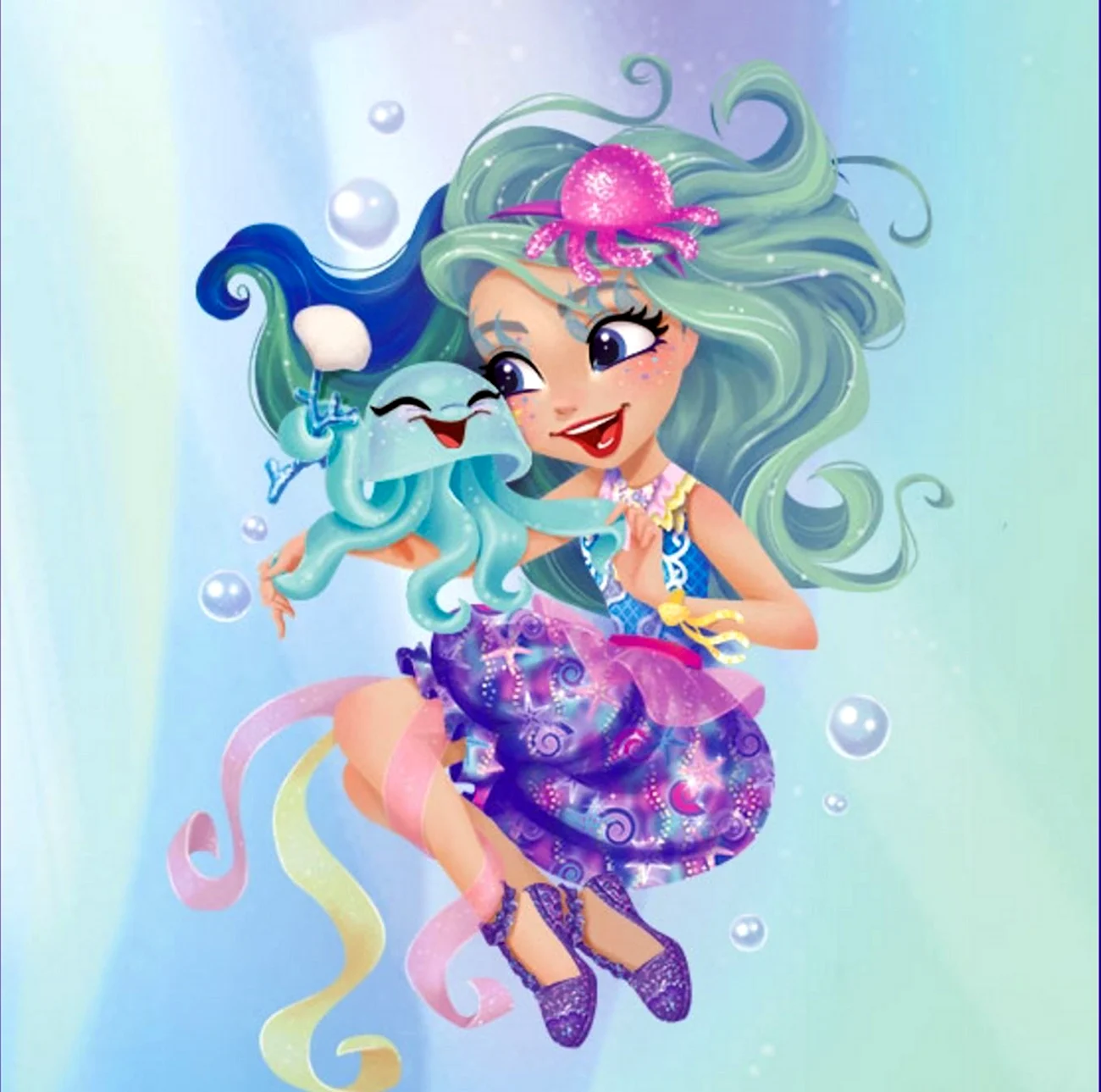 Энчантималс медуза. Картинка из мультфильма