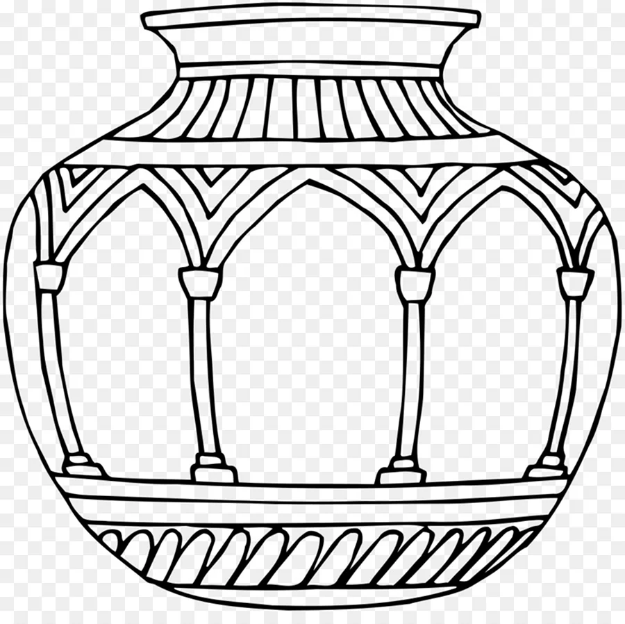 Эскиз древнегреческой вазы. Для срисовки