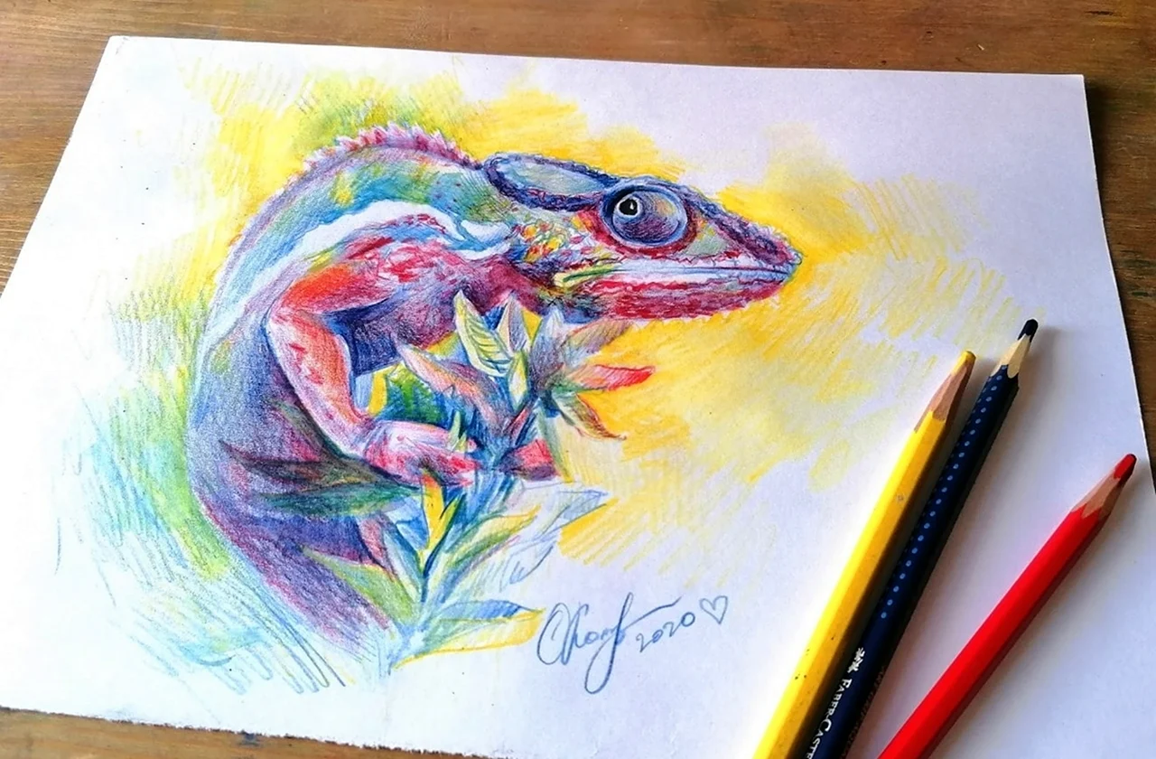 Fenix-Art Акварельные цветные карандаши 12 цветов. Для срисовки