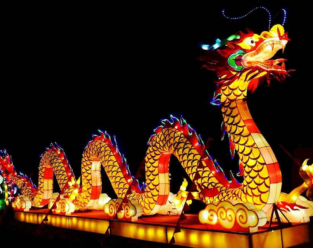 Фестиваль фонарей в Китае 2021. Открытка на праздник