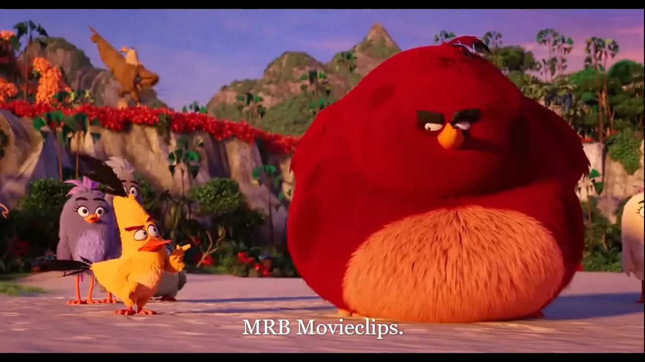 Фильм Angry Birds в кино. Картинка из мультфильма
