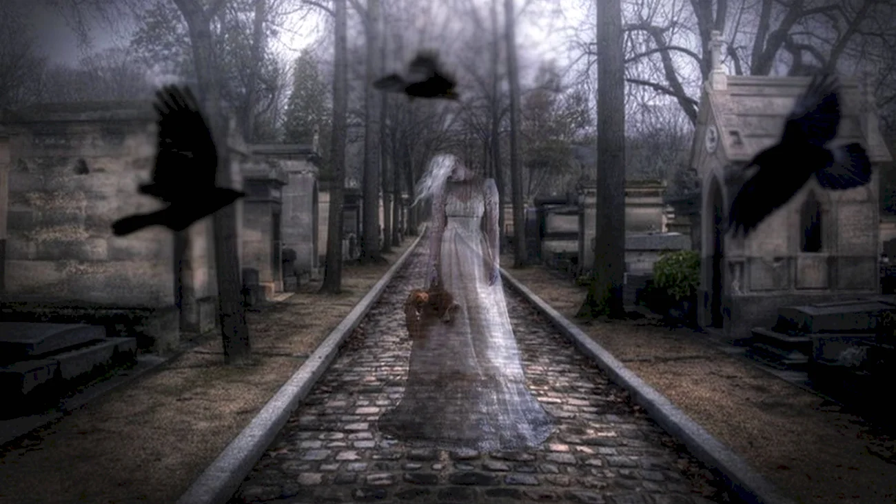 Фильмы ужасов про кладбище и призраков. Картинка