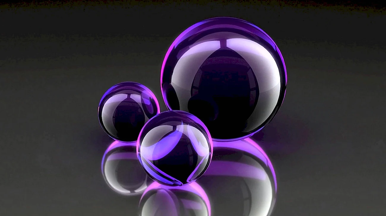 Фиолетовые пузыри. Картинка