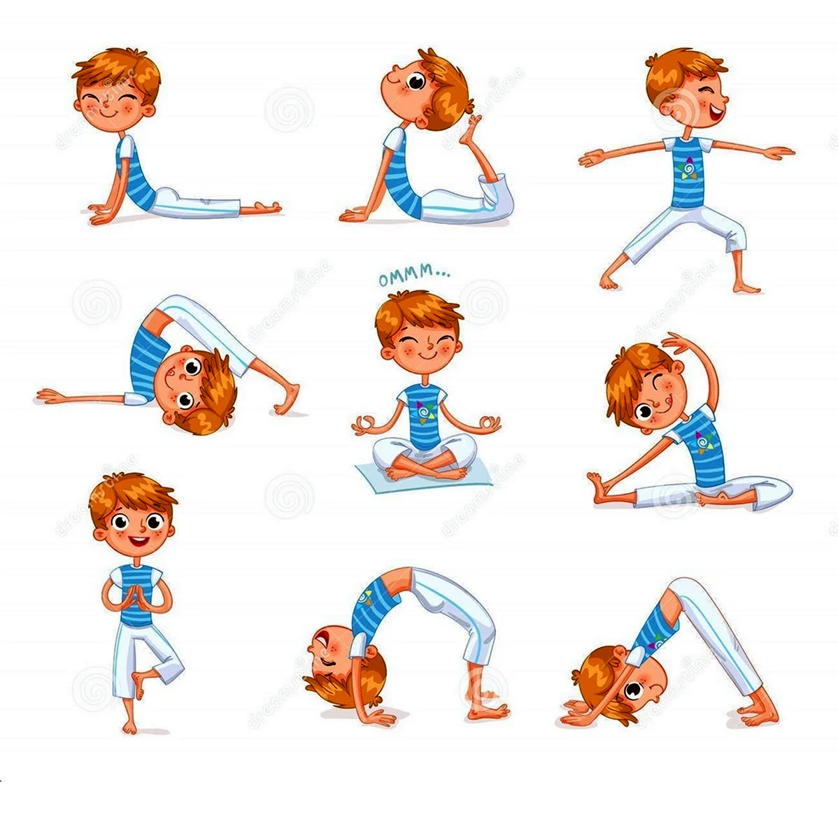 Физкультурные упражнения для детей. Картинка