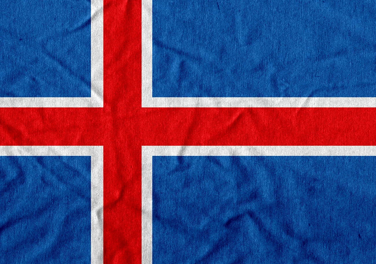 Флаг Исландии 1914. Картинка