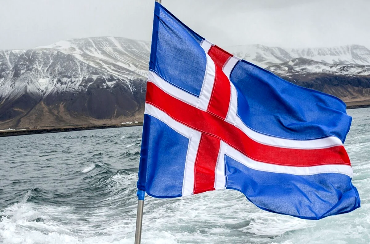 Флаг Исландии. Картинка