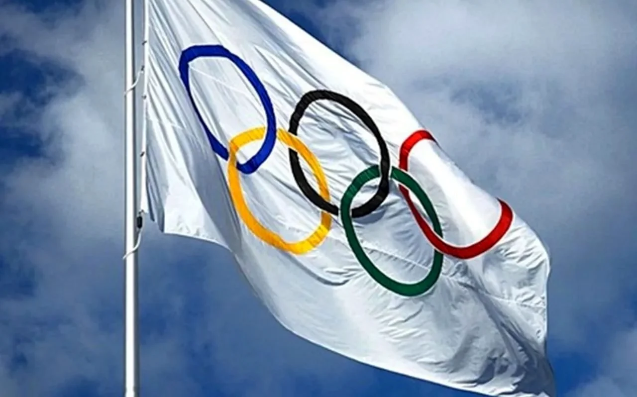Флаг международного олимпийского комитета. Поздравление