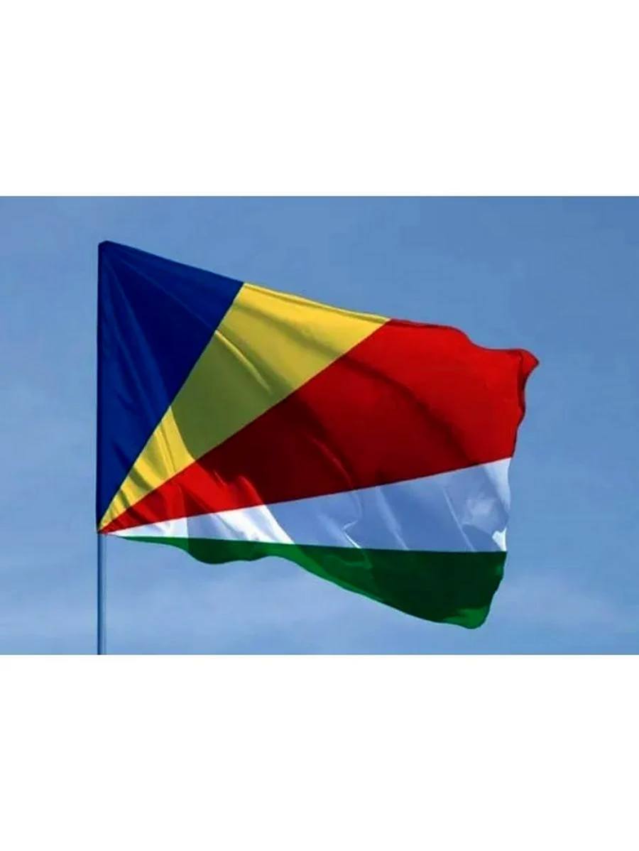 Флаг Сейшельских островов. Красивая картинка