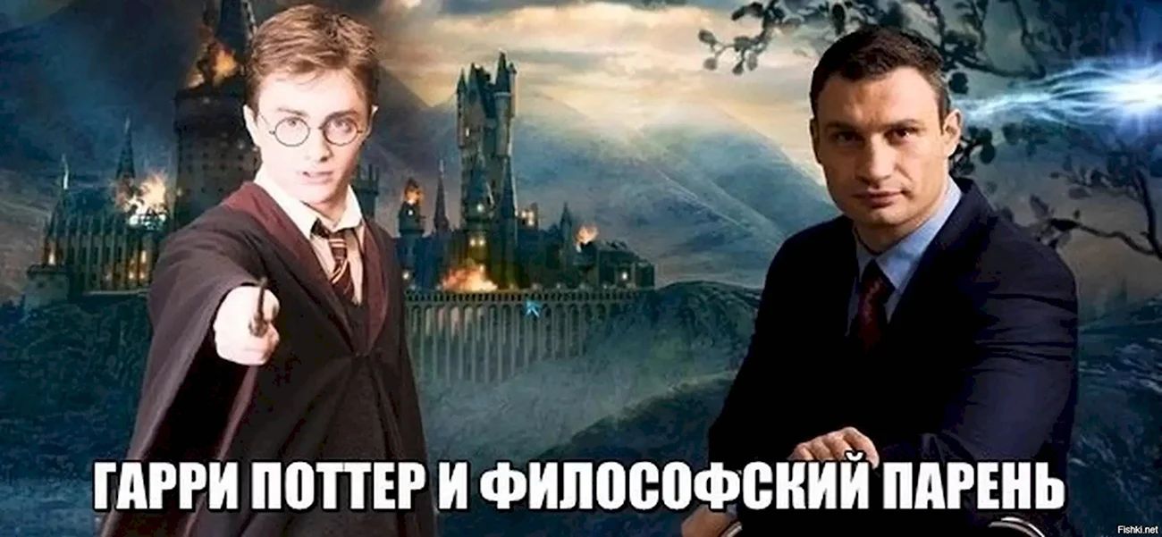 Гарри Поттер и философский парень Кличко. Картинка
