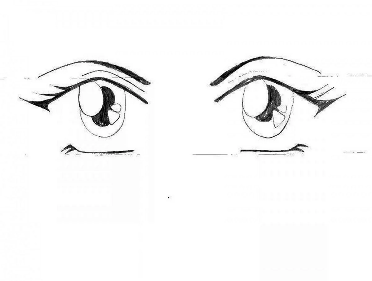 Глаза аниме для срисовки для начинающих. Для срисовки