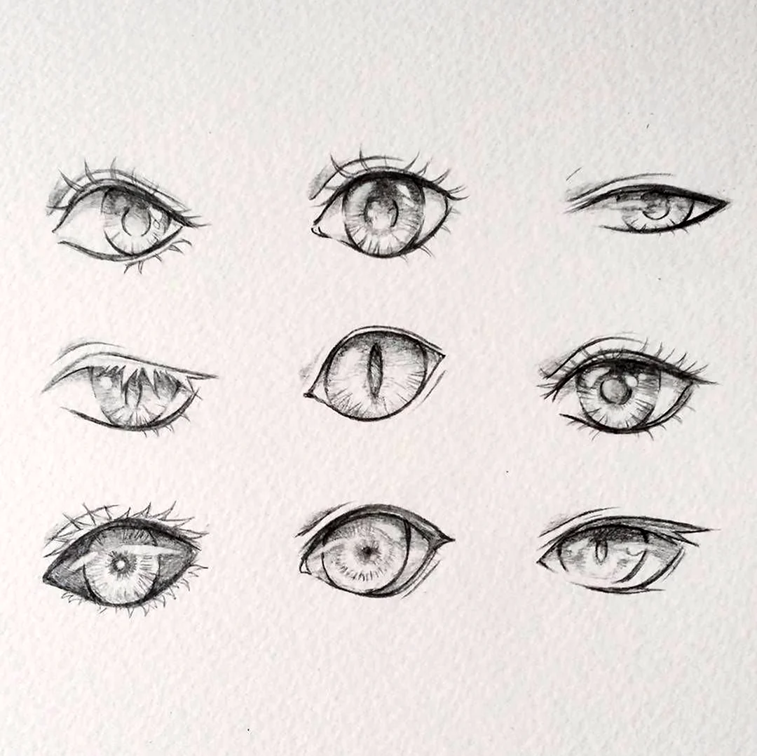 Глаза для срисовки карандашом. Для срисовки