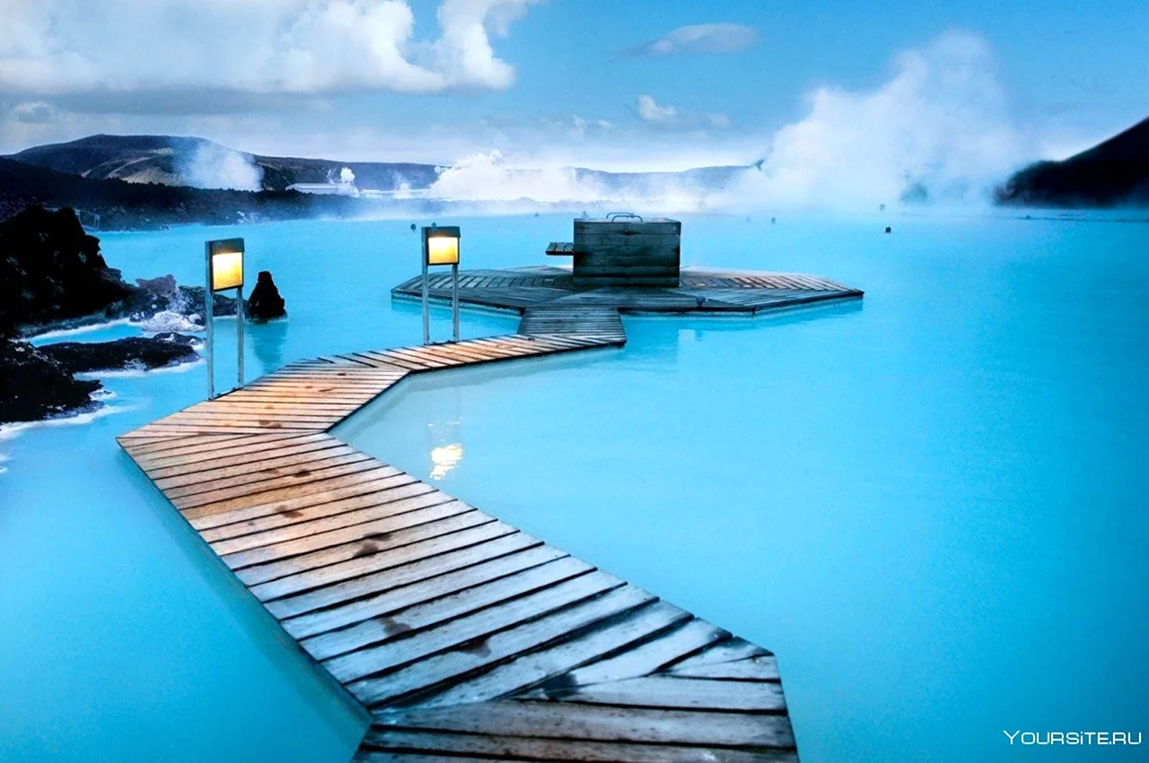 Голубая Лагуна Исландия. Красивая картинка