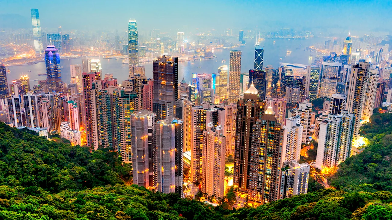 Гонг Конг город. Картинка