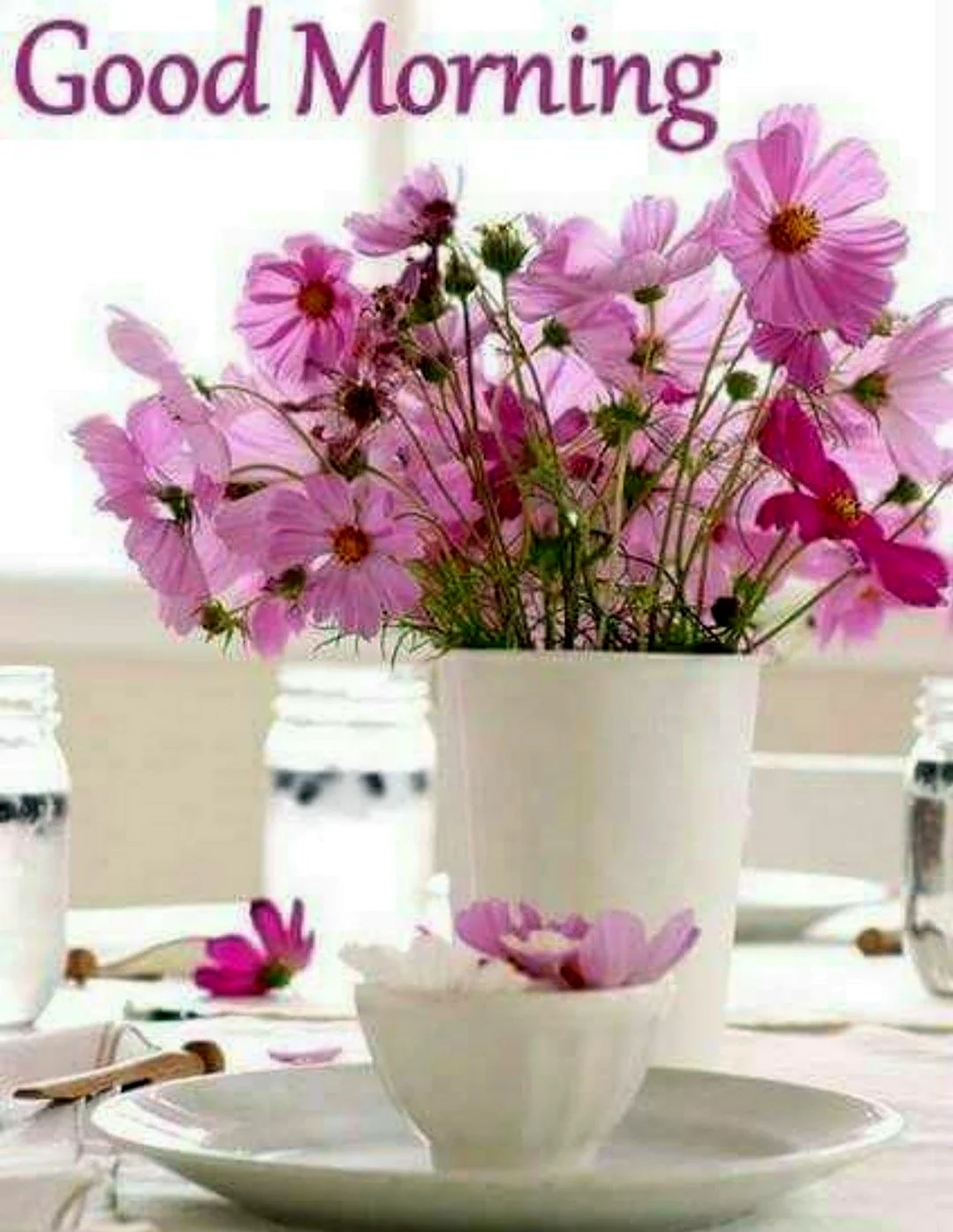 Good morning цветы. Красивая картинка