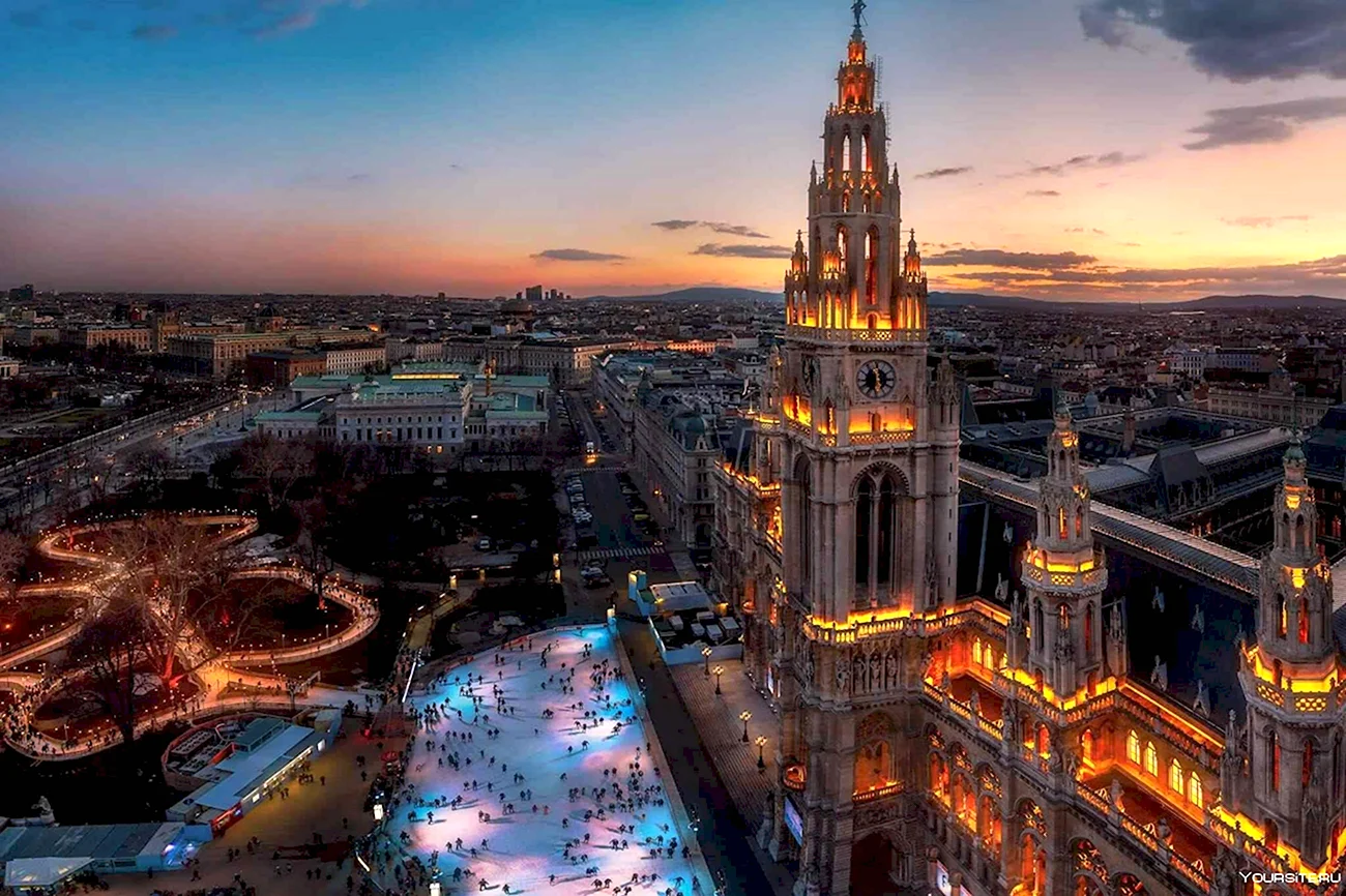 Город Виенна США. Красивая картинка