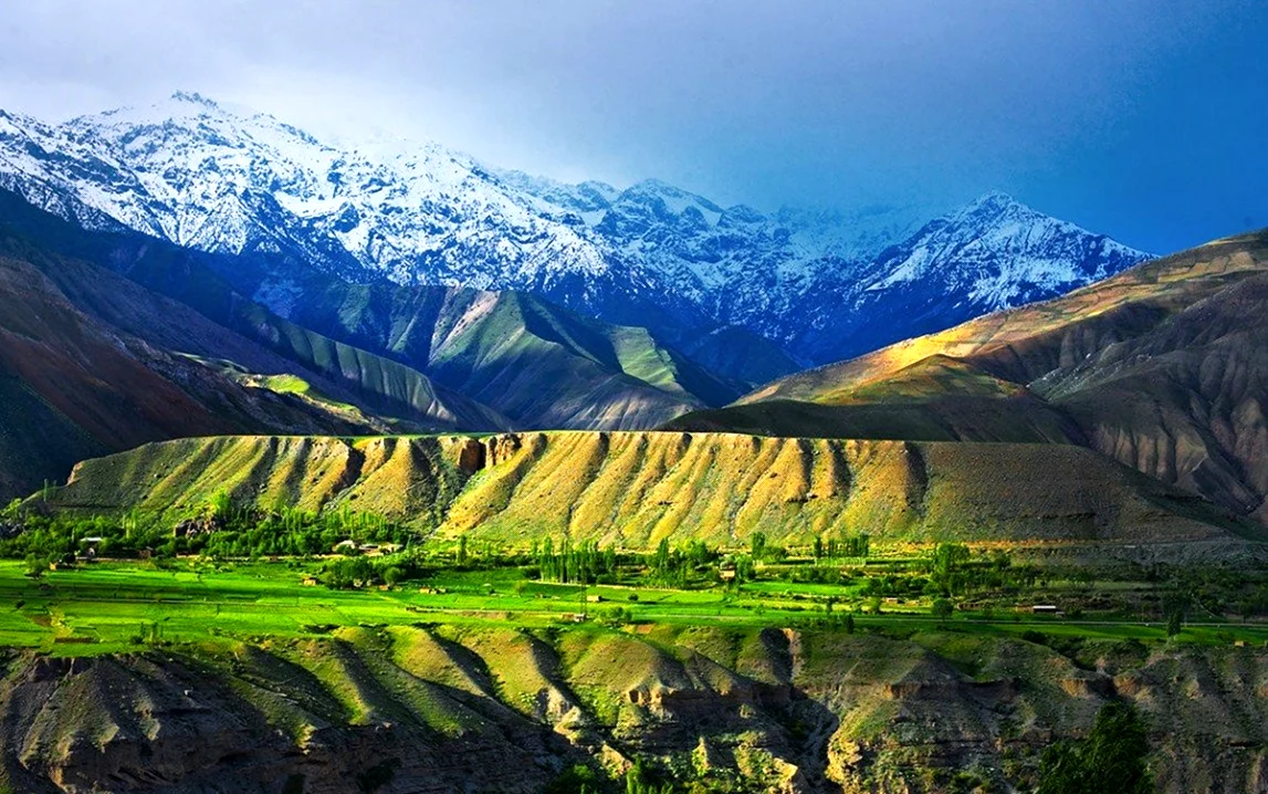 Горы Памир Узбекистан. Красивая картинка