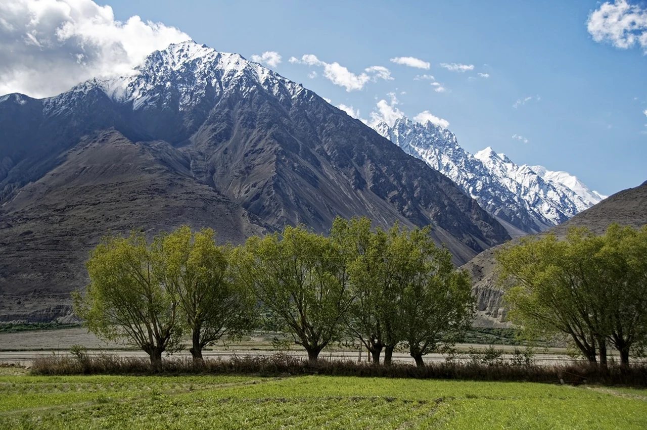 Горы Памира в Таджикистане. Красивая картинка